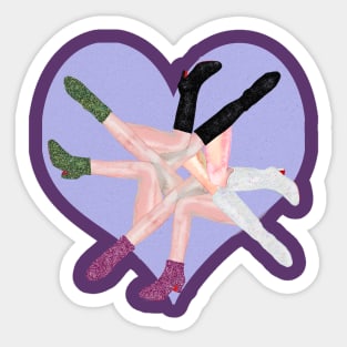 Eras Tour Glitter Boots heart lavender haze Sticker